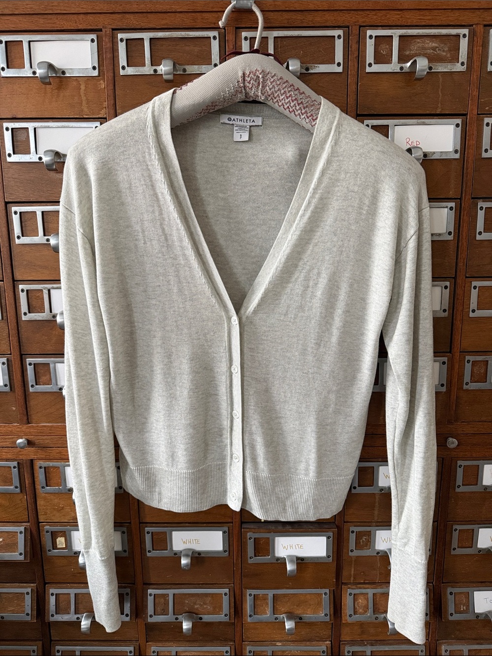 Athleta Lightweight Knitted Cardigan Grey Size Small